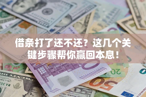 济南借条打了还不还？这几个关键步骤帮你赢回本息！
