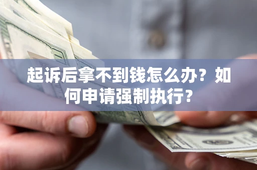 济南起诉后拿不到钱怎么办？如何申请强制执行？