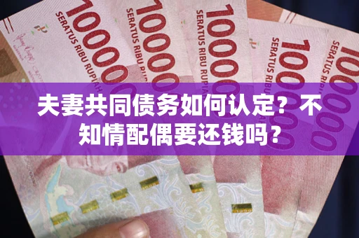 济南夫妻共同债务如何认定？不知情配偶要还钱吗？