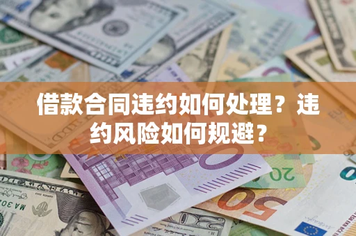 济南借款合同违约如何处理？违约风险如何规避？