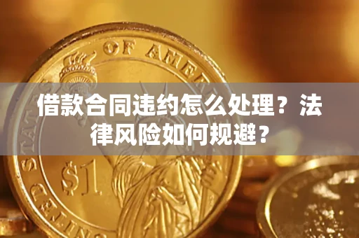 济南借款合同违约怎么处理？法律风险如何规避？