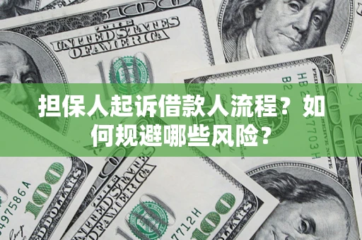 济南担保人起诉借款人流程？如何规避哪些风险？