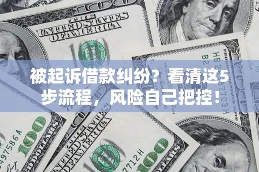 济南被起诉借款纠纷？看清这5步流程，风险自己把控！