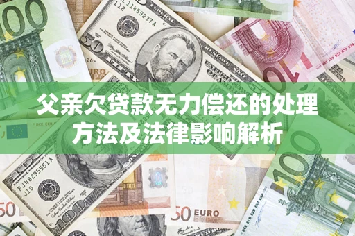 济南父亲欠贷款无力偿还的处理方法及法律影响解析