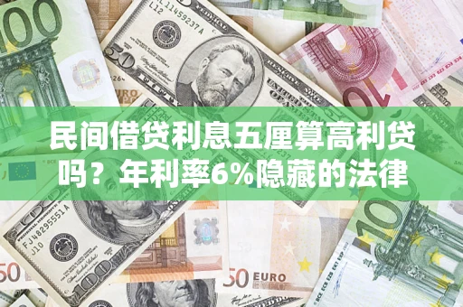 济南民间借贷利息五厘算高利贷吗？年利率6%隐藏的法律风险全解析