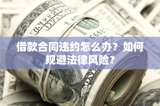 济南借款合同违约怎么办？如何规避法律风险？